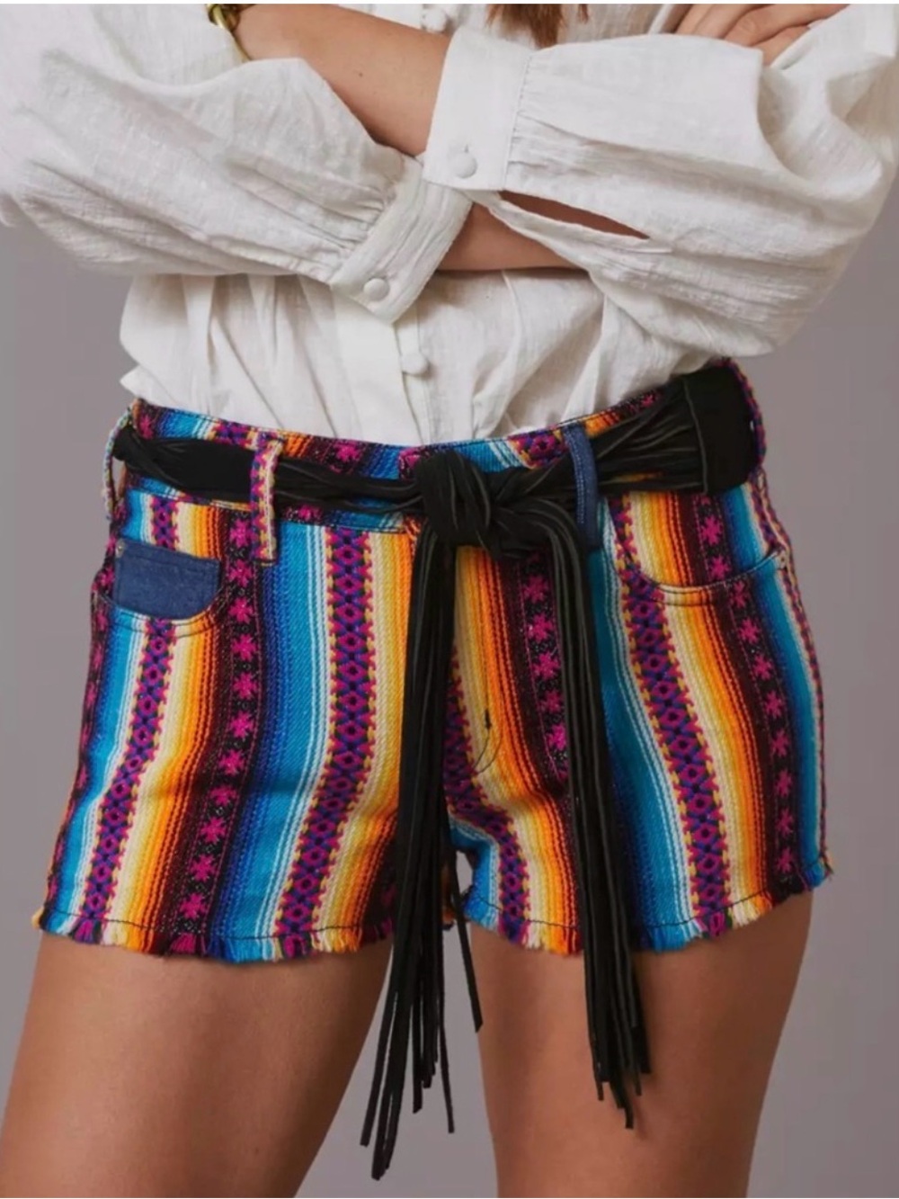 Anthropologie Pilcro Surf Shorts Multicolored Tribal Size 28 NEW